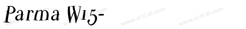 Parma W15字体转换